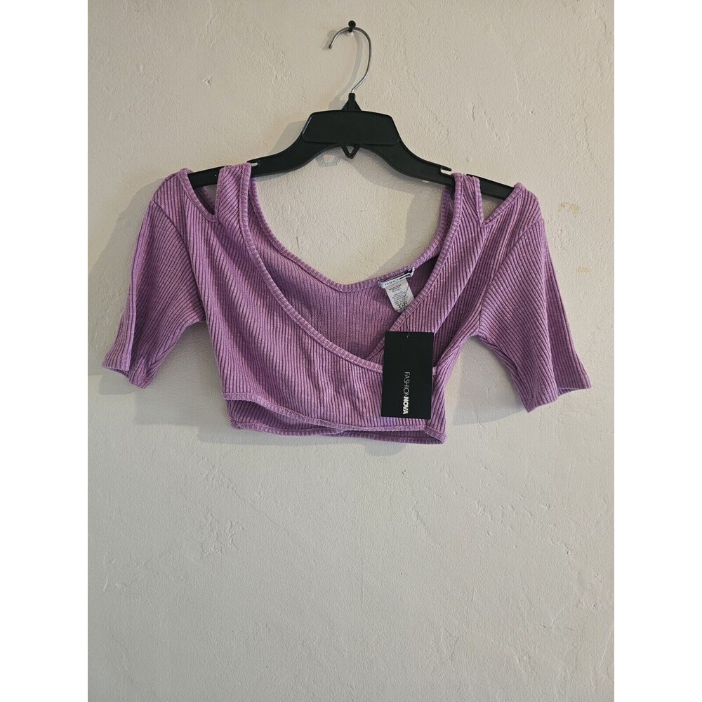 Fashion Nova Purple Crop Top S Medium